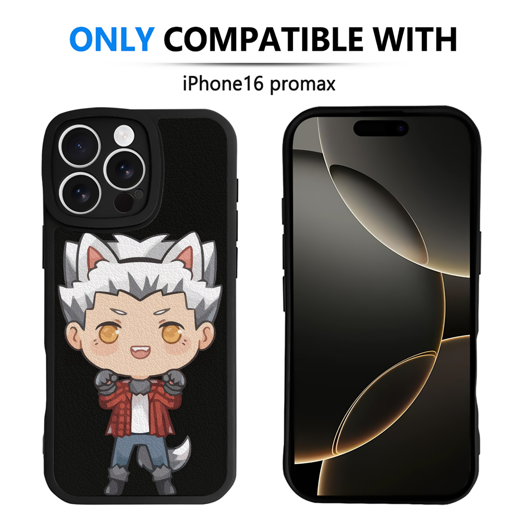（画像用） ハイキュー!! Haikyu!! 【iPhone 16シリーズ対応】シリコンスマホケース（レザー調） 材質：シリコン